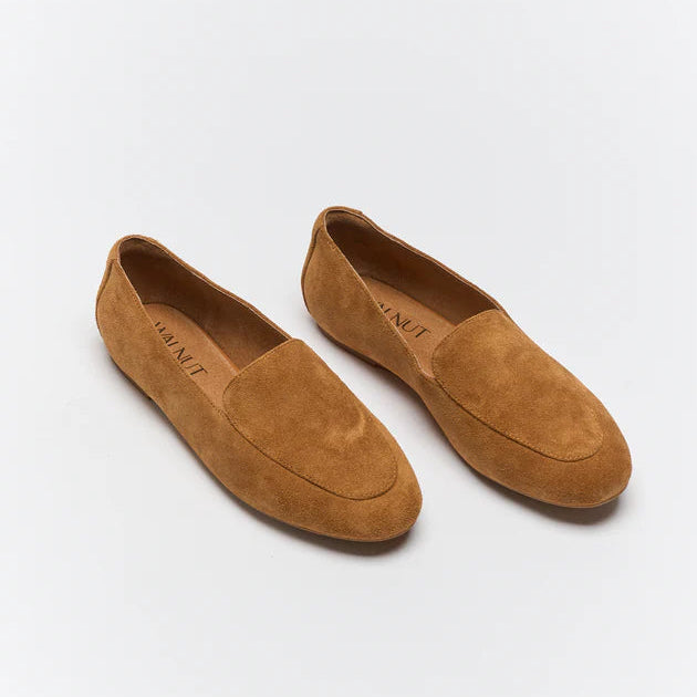 Walnut Drew Leather Loafer - Tan Suede