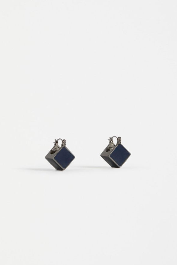 ELK Elta Mini Hoop Earring - Steel Blue