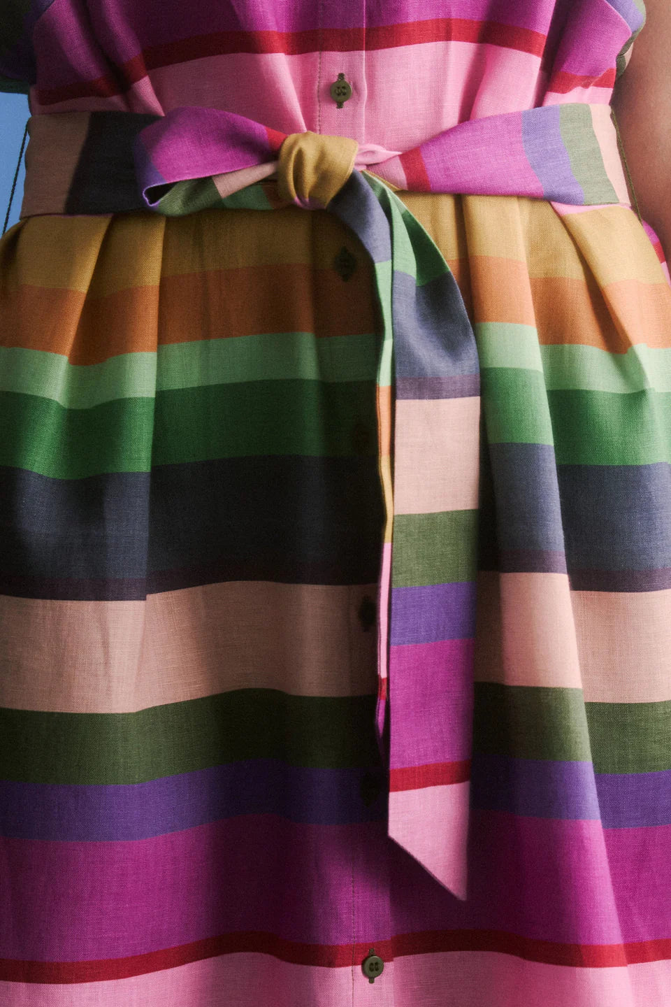 ELK Tilko Linen Shirt Dress - Lysbro Print