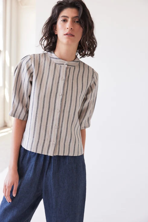 Eva's Sunday Loretta Reversible Top - Navy Stripe