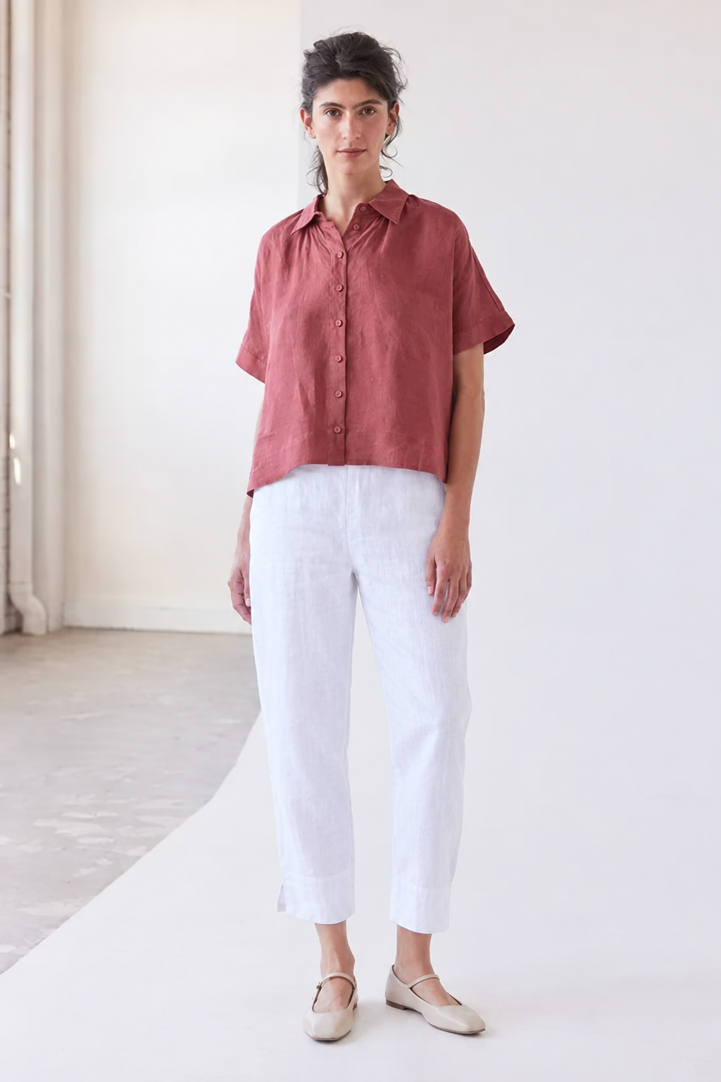 Eva's Sunday Walter Cropped Pant - White