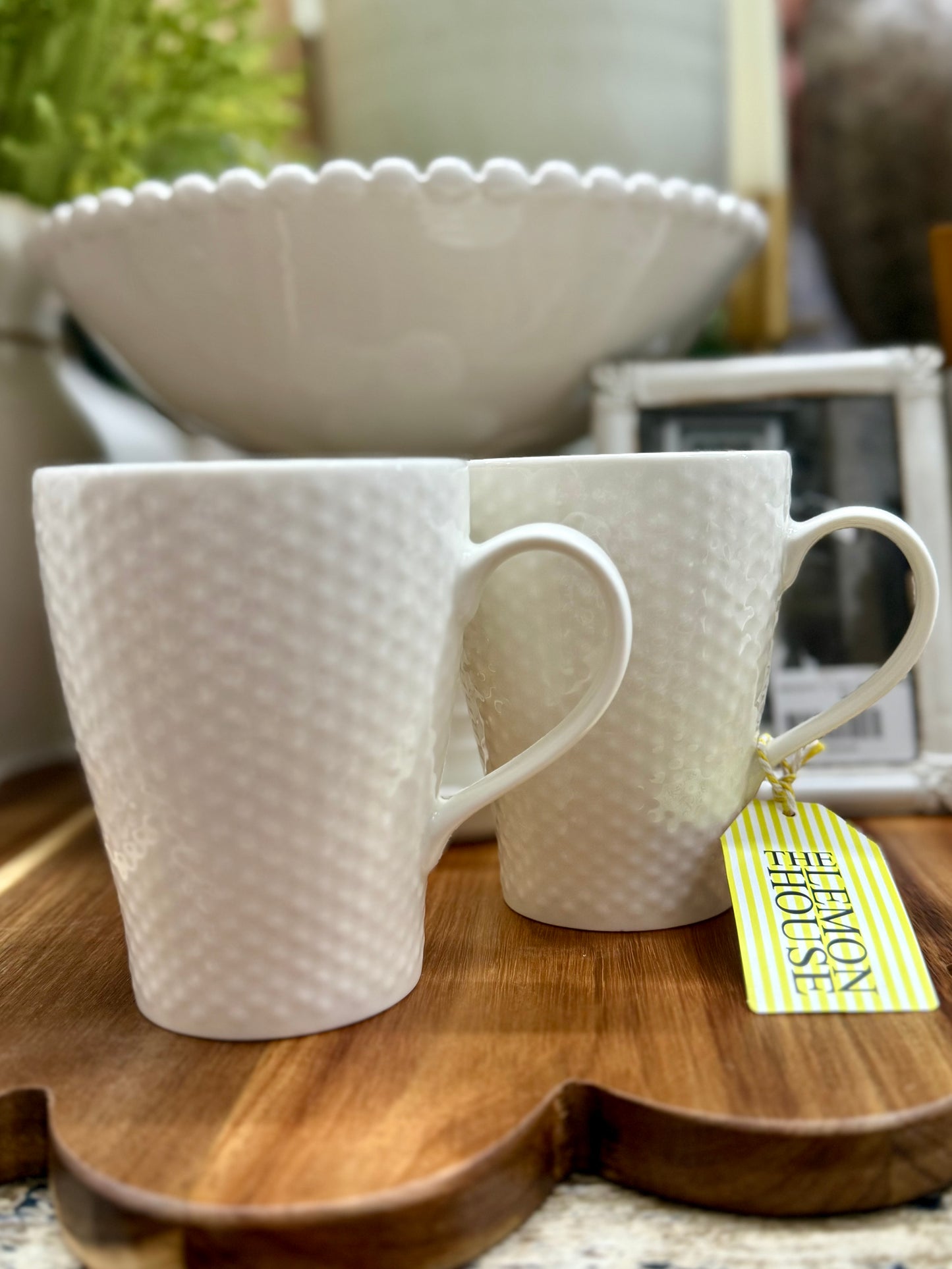 Stockholm White Dots Mug Set of 2