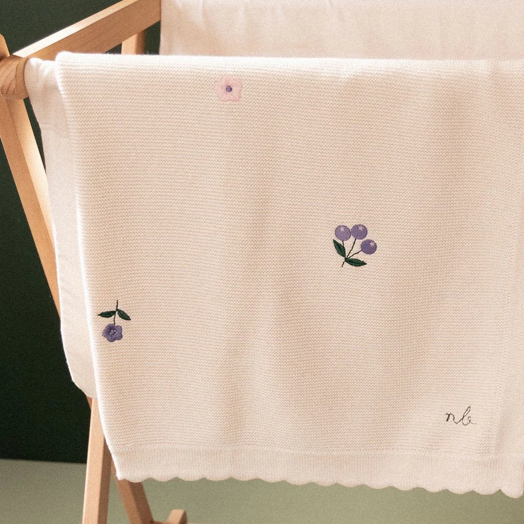 Nature Baby Fern Baby Blanket - Berry Garden
