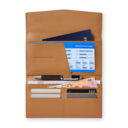 The Traveller Wallet- Tan