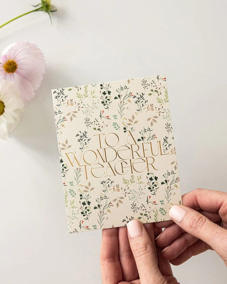 Greeting Card - To a Wonderful Teacher