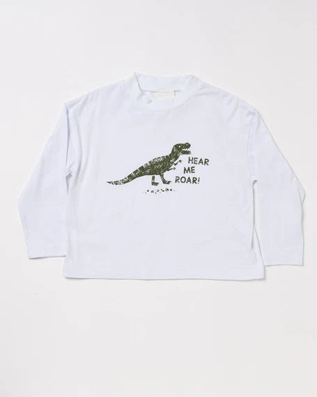 Walnut Finn Dino Long Sleeve Tee