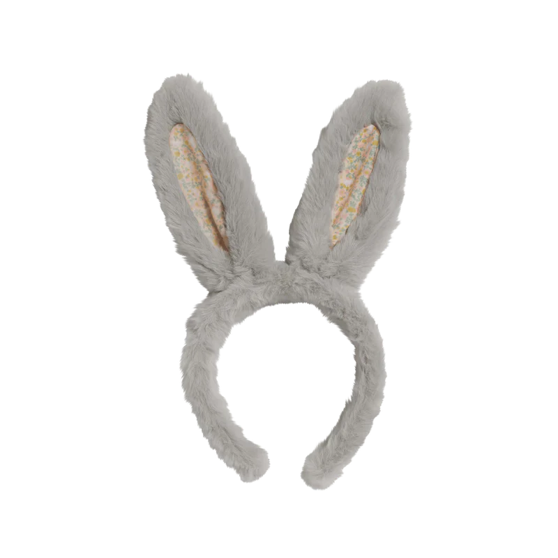 Dinkum Dolls Fluffle Bunny Ear Headband - Smoke