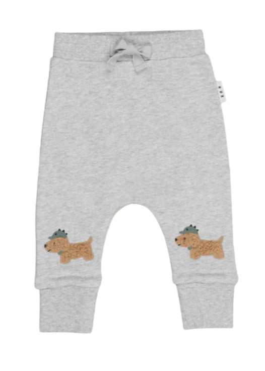 Huxbaby Furry Dino Dog Drop Crotch Pant