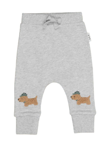 Huxbaby Furry Dino Dog Drop Crotch Pant