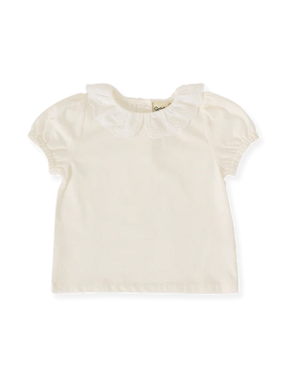 Goldie+Ace Laura Puff Sleeve Collar T-Shirt