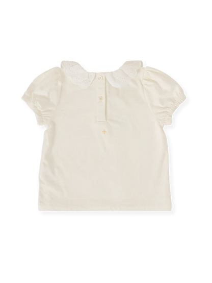 Goldie+Ace Laura Puff Sleeve Collar T-Shirt