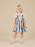 Goldie+Ace 90's Bold Stripe Heidi Denim Pinafore Dress