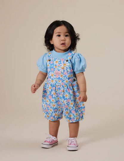 Goldie + Ace Bessie Bubble Shortalls | Seaside Daisy