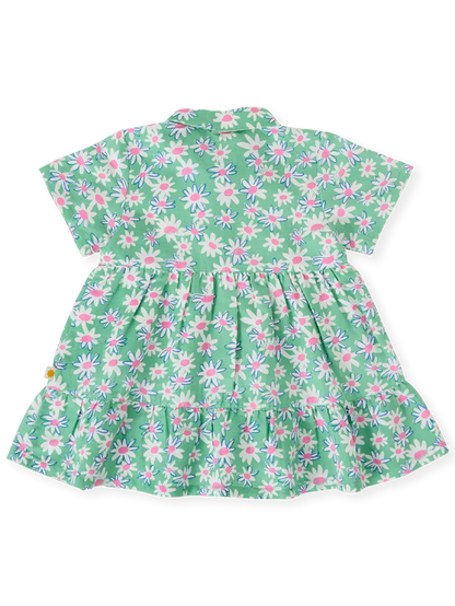 Goldie+Ace Daisy Patch Monica Dress - Moss Green