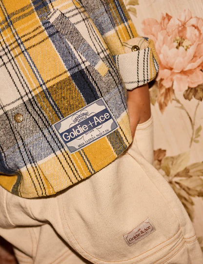 Goldie + Ace Rowan Check Shirt | Golden