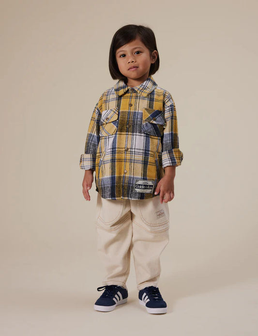 Goldie + Ace Rowan Check Shirt | Golden
