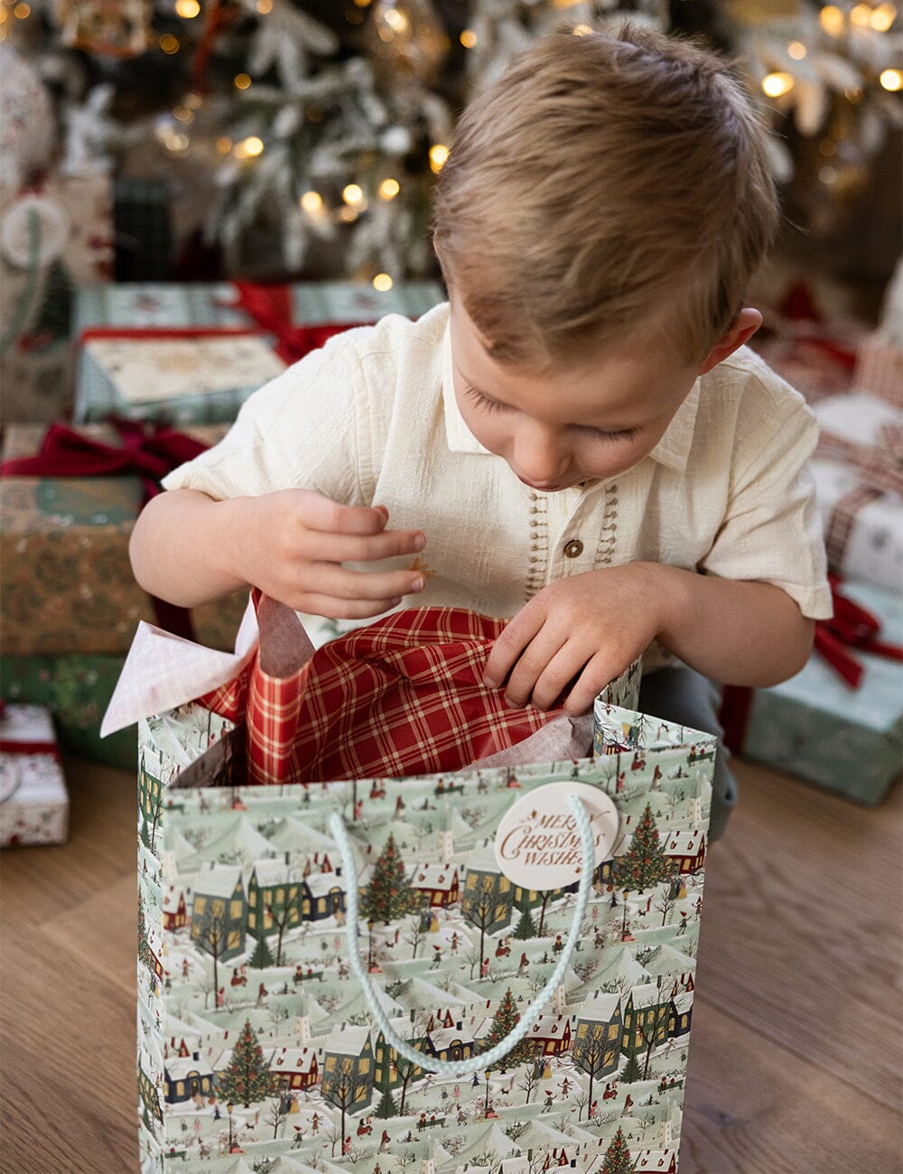 The Snowy Village Gift Bag - Large