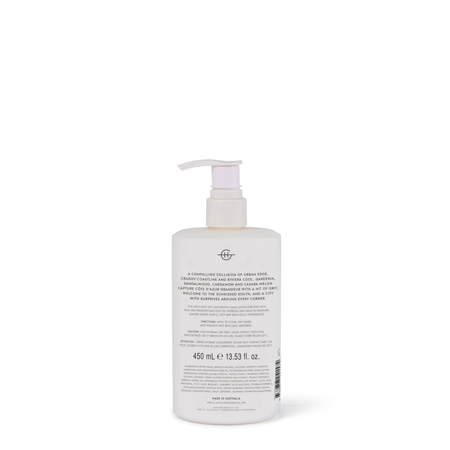 Glasshouse Marseille Memoir | 450mL Hand Lotion