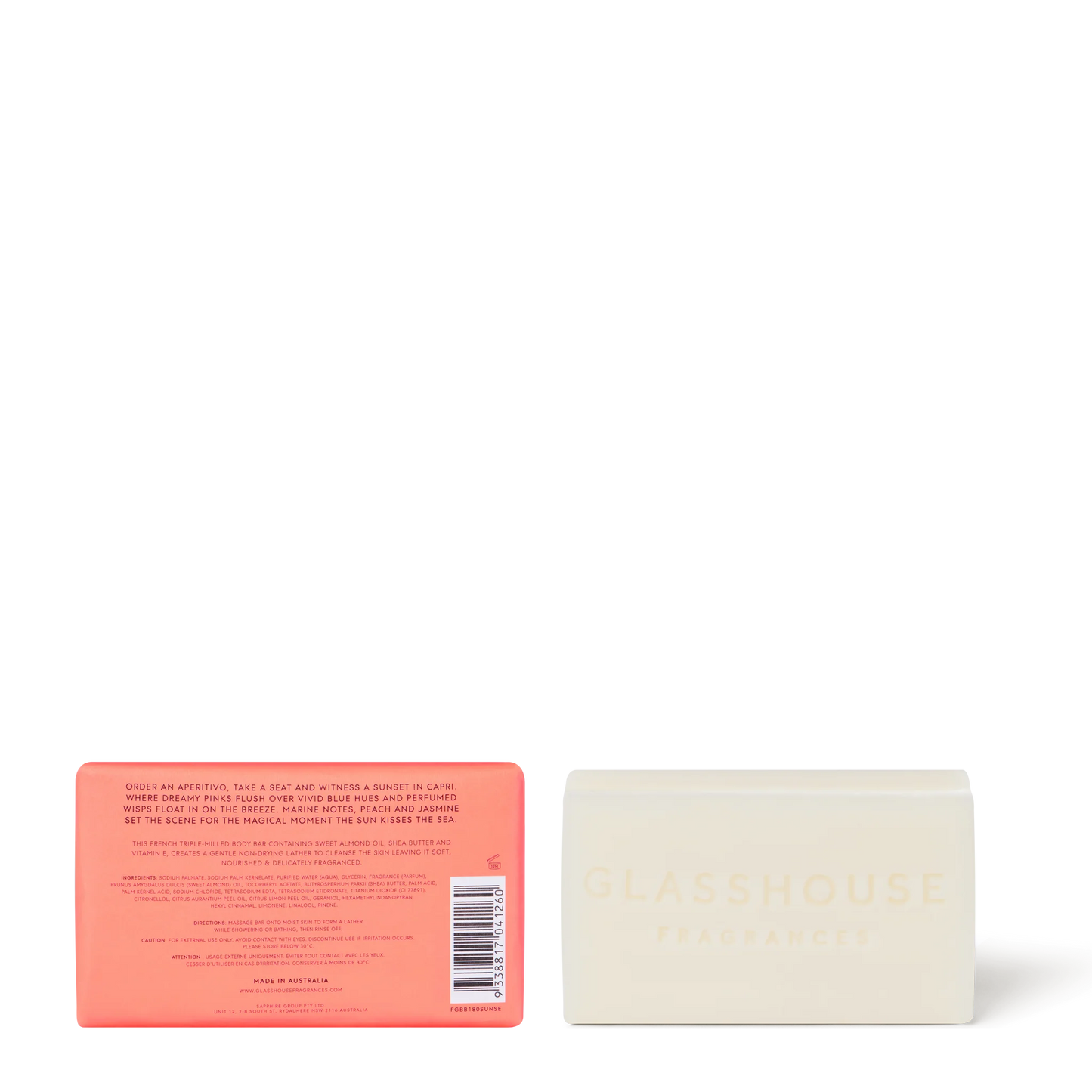 Glasshouse Sunsets in Capri Body Bar - 180g