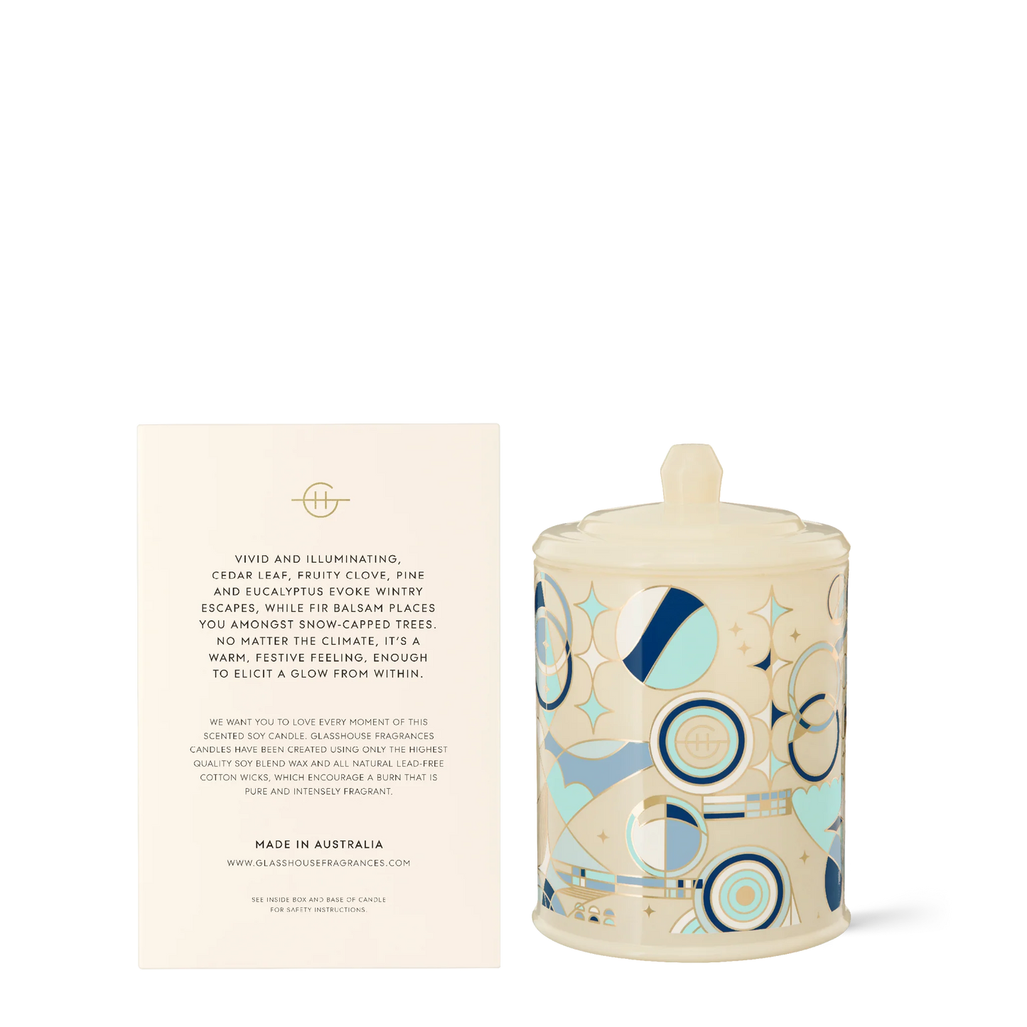 Glasshouse White Christmas- 38og Candle
