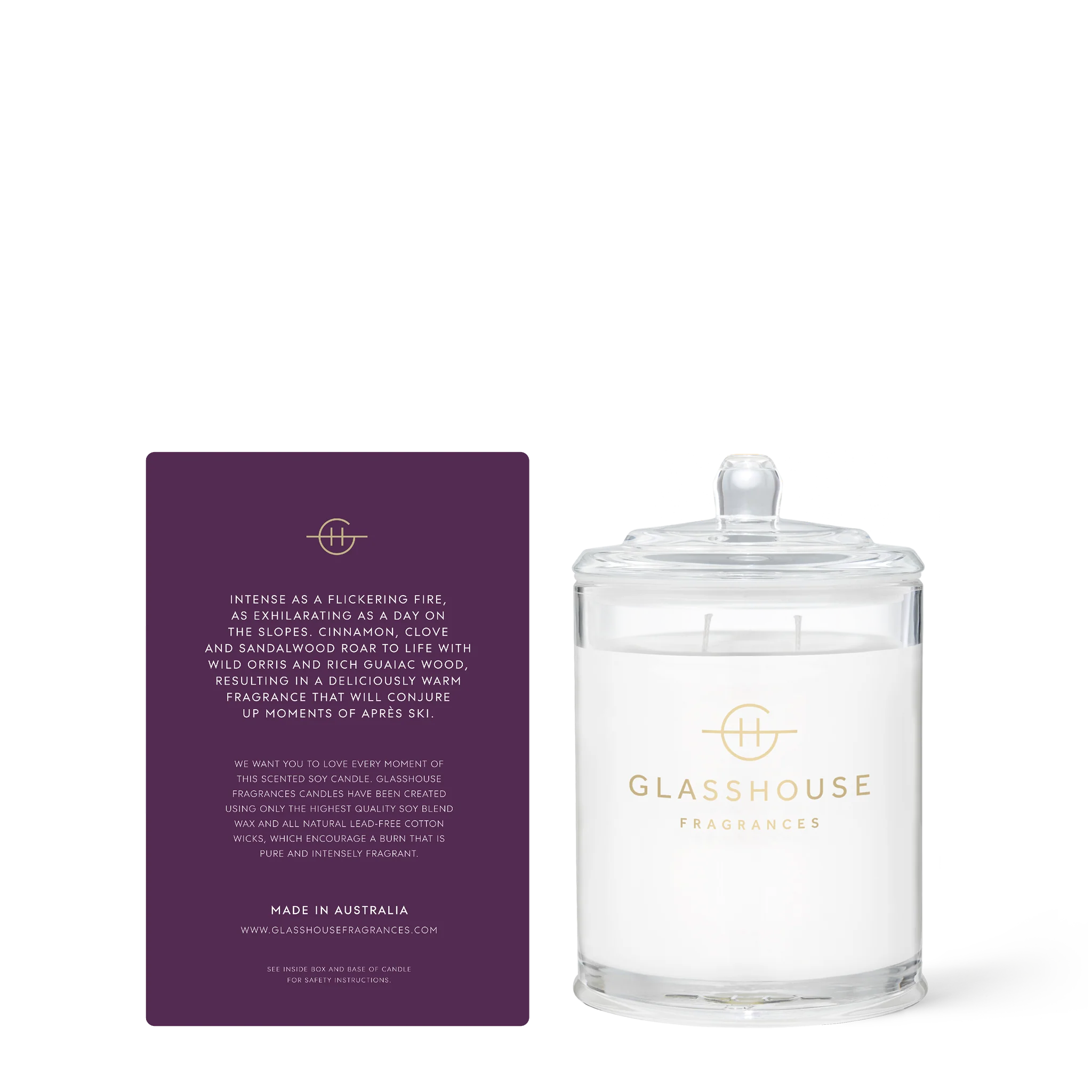 Glasshouse Fireside in Queenstown - Candle 380g