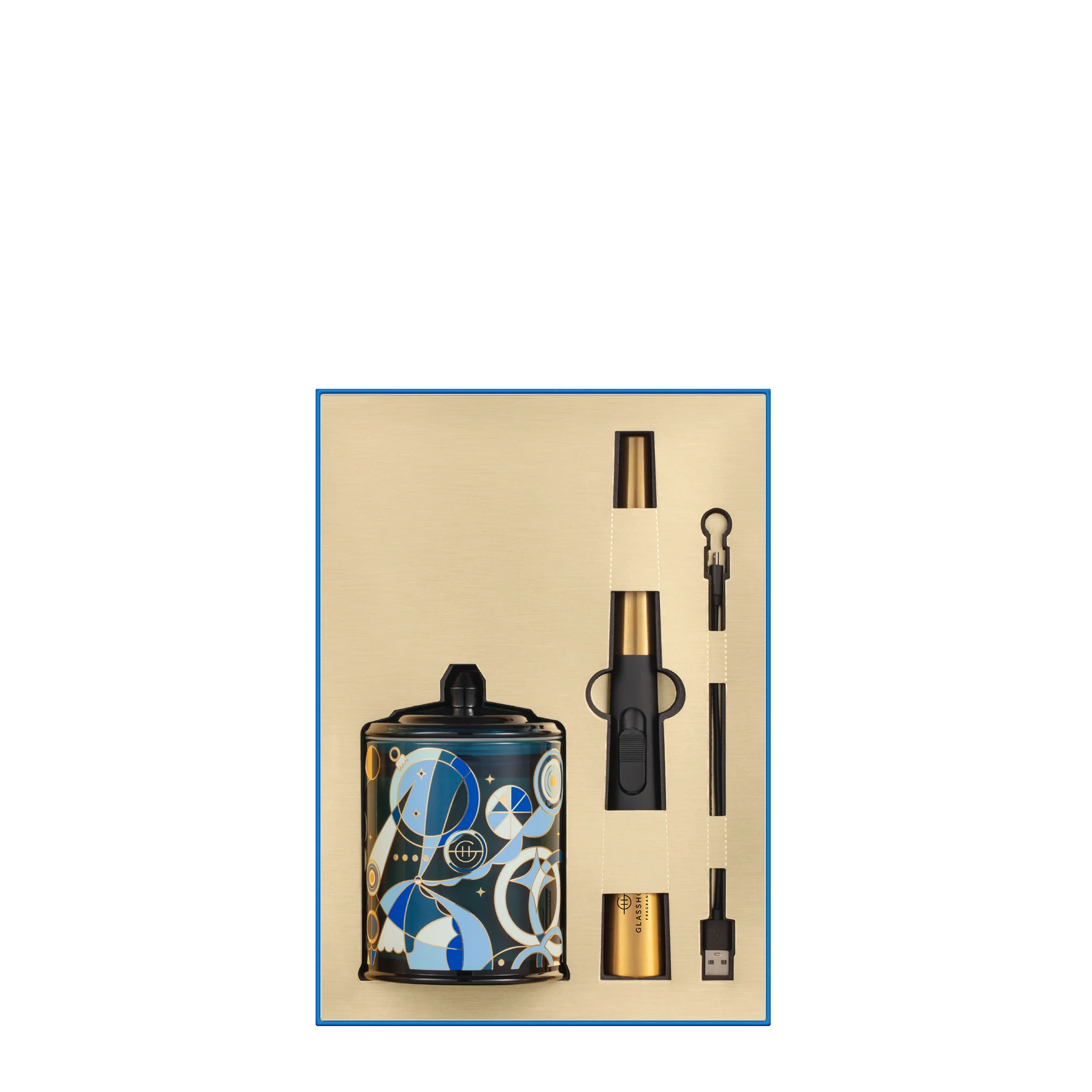 Glasshouse A Tahaa Affair 380g Soy Candle & Arc Wand Lighter Gift Set