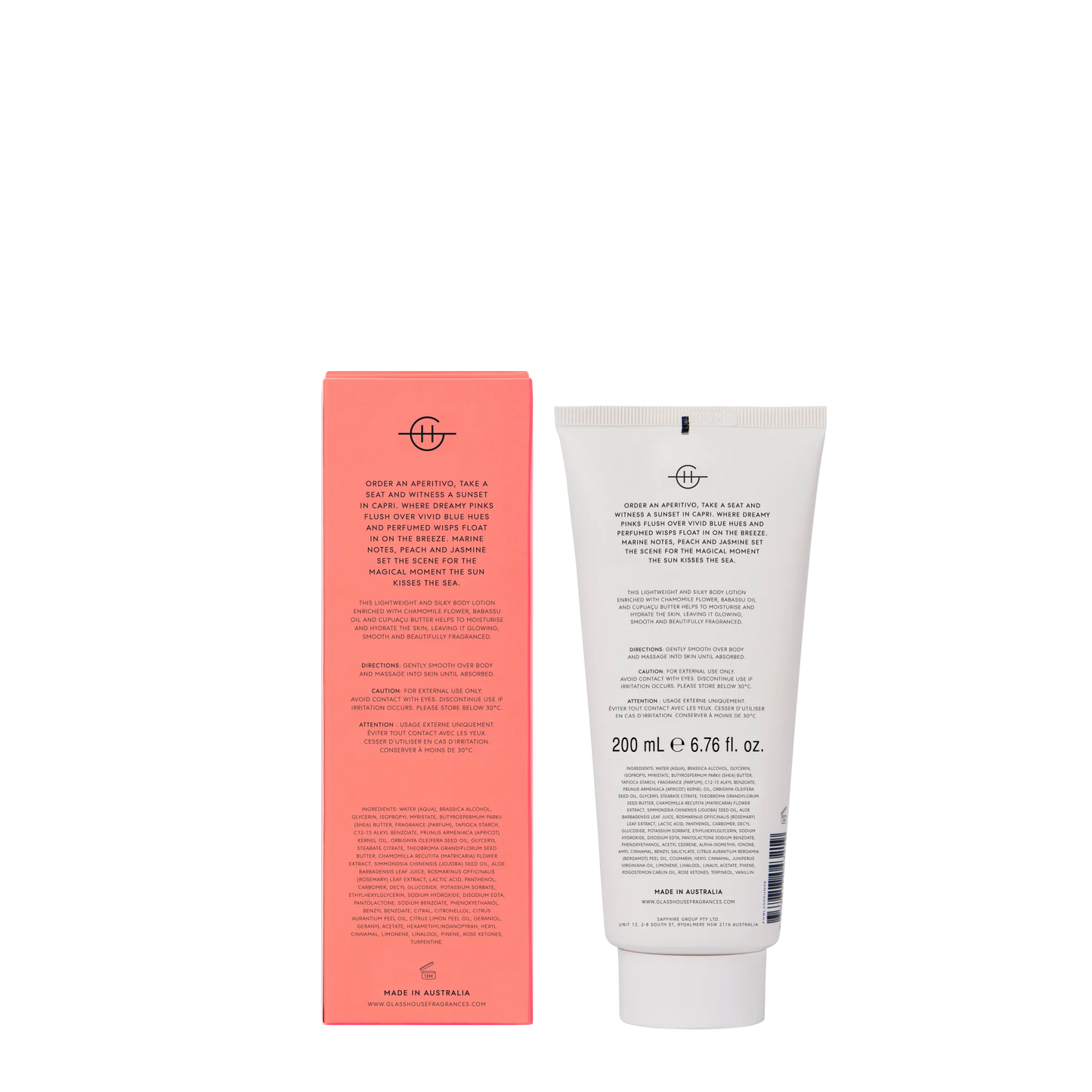 Glasshouse Sunsets In Capri Body Lotion - 200mL