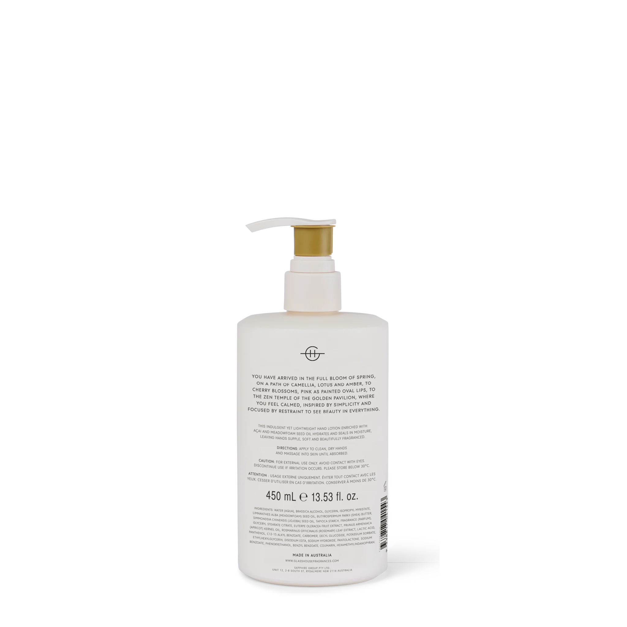 Glasshouse Kyoto in Bloom | 450mL Hand Lotion