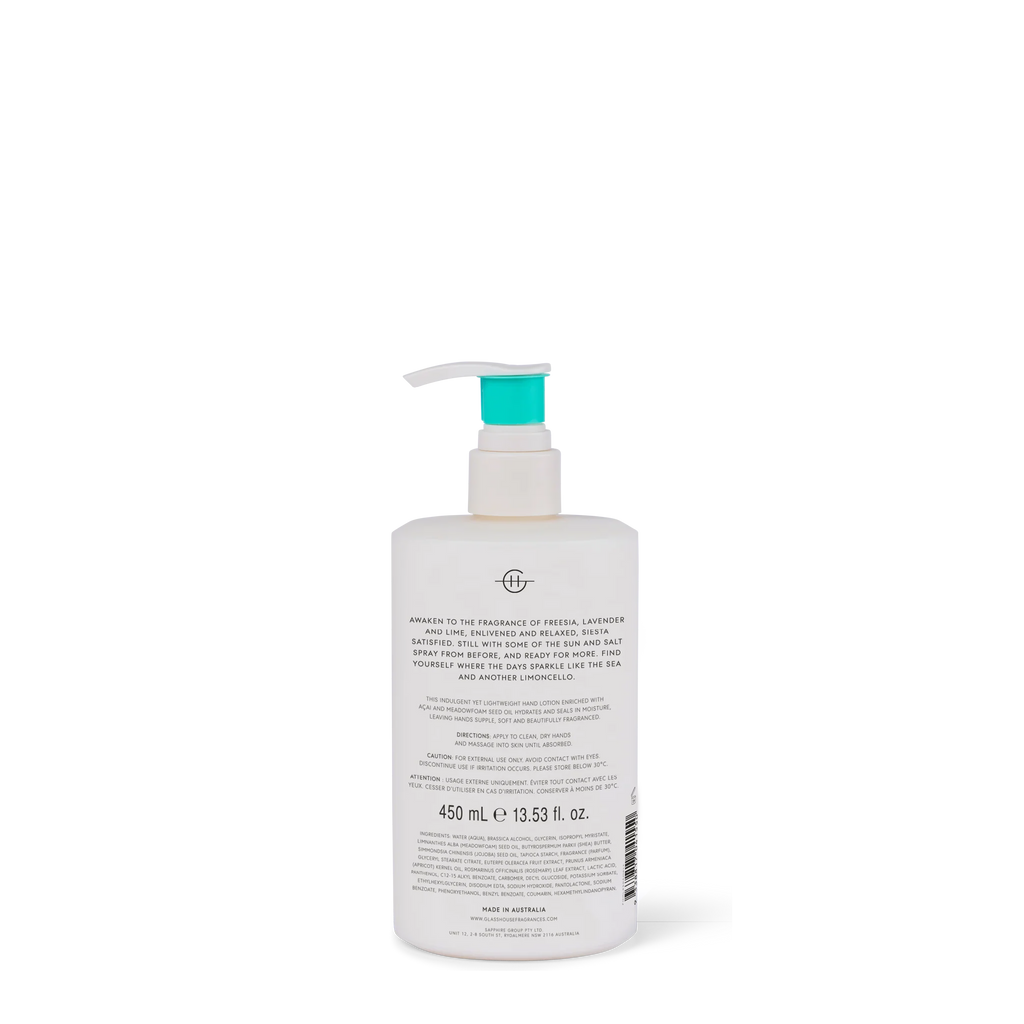 Glasshouse Lost in Amalfi | 450mL Hand Lotion