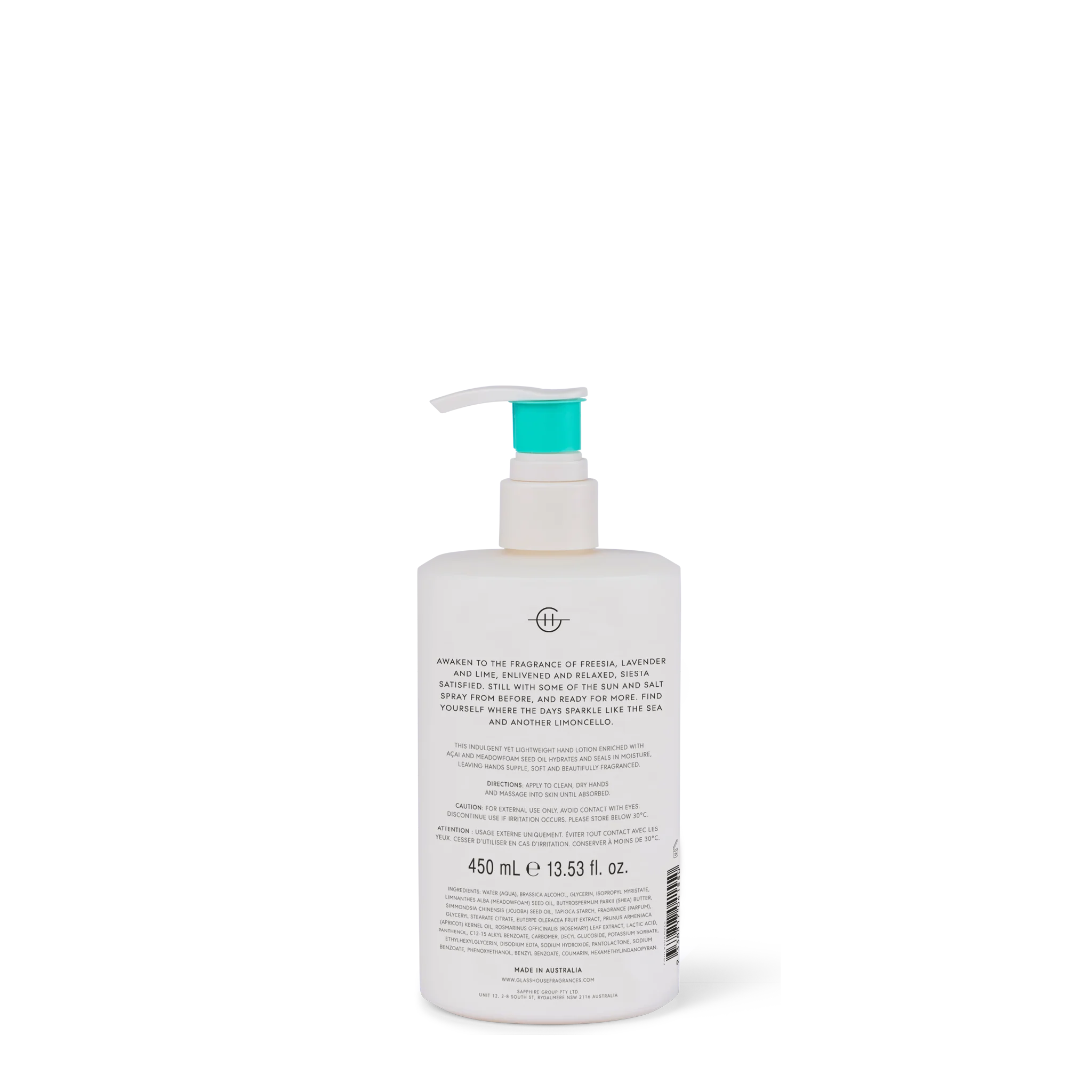 Glasshouse Lost in Amalfi | 450mL Hand Lotion
