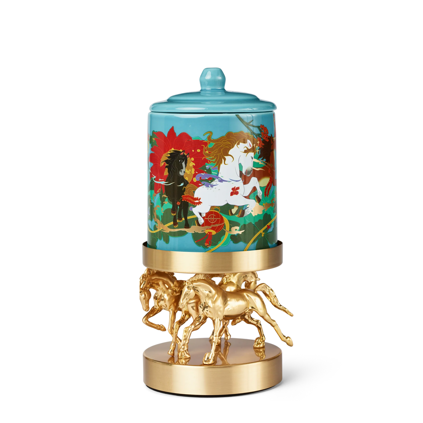 Glasshouse Freedom of the Horse Candle Holder