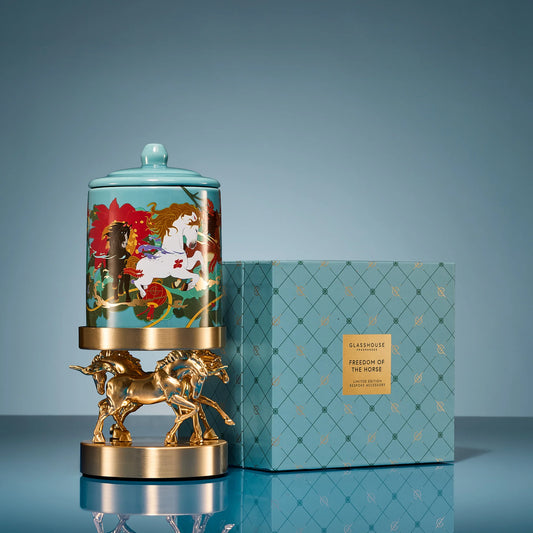 Glasshouse Freedom of the Horse Candle Holder