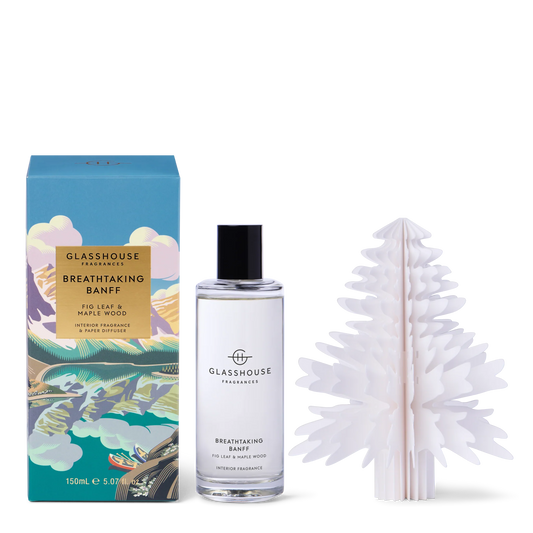 Glasshouse Breathtaking Banff 150mL Interior Fragrance & Paper Diffuser