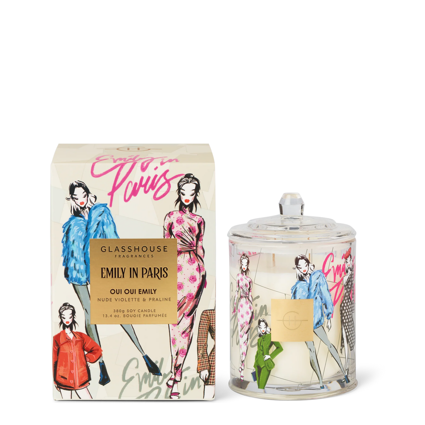 Glasshouse Oui Oui Emily 380g Candle - Limited Edition