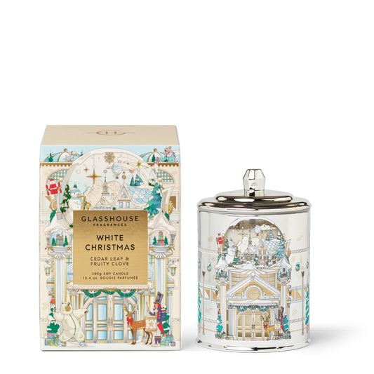 Glasshouse White Christmas Candle - 380g