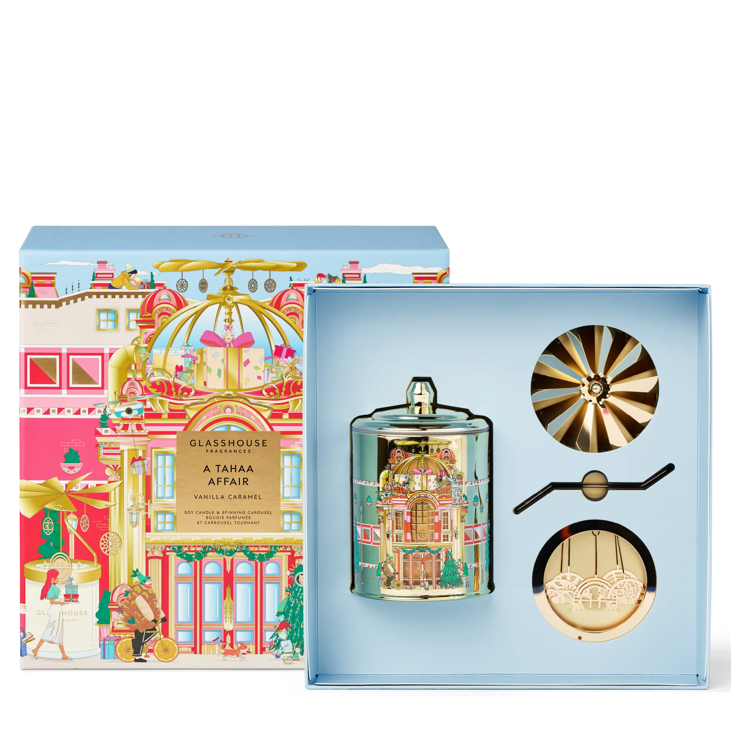 Glasshouse A Tahaa Affair 380g Candle & Spinning Carousel
