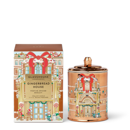 Glasshouse Gingerbread House Candle - 380g