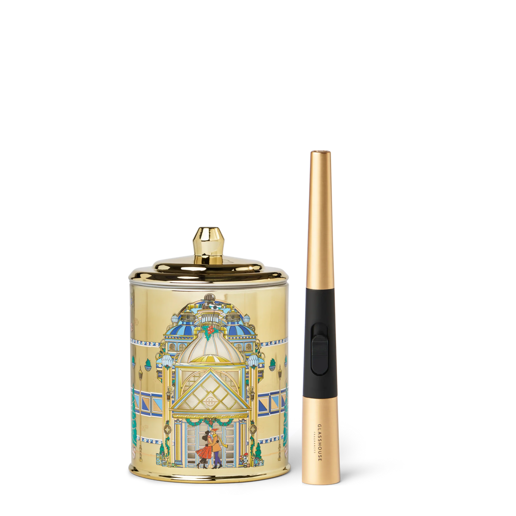 Glasshouse Midnight In Milan 380g Soy Candle & Arc Wand Lighter
