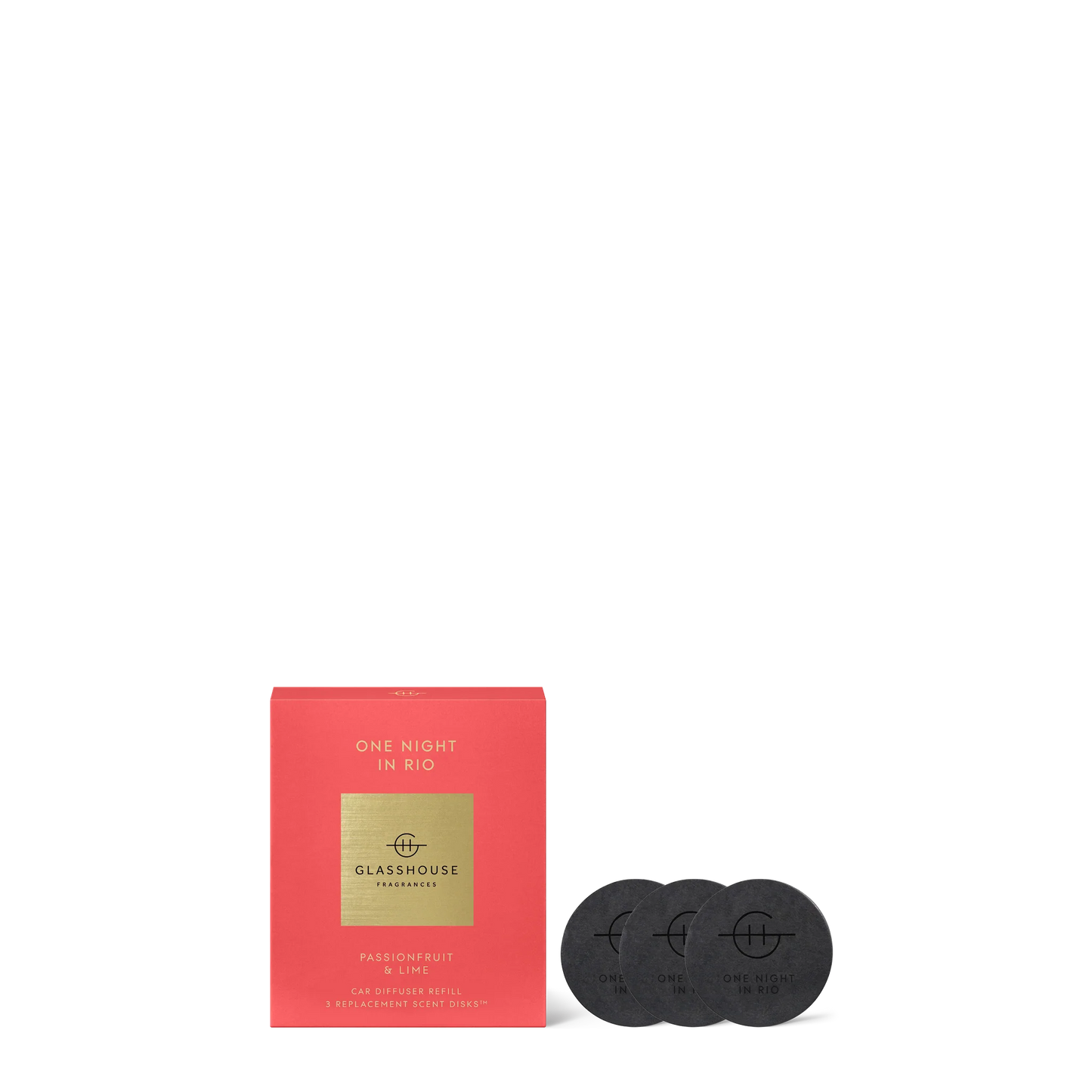 Glasshouse One Night in Rio- Car Diffuser Replacement Disks