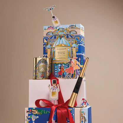 Glasshouse Midnight In Milan 380g Soy Candle & Arc Wand Lighter