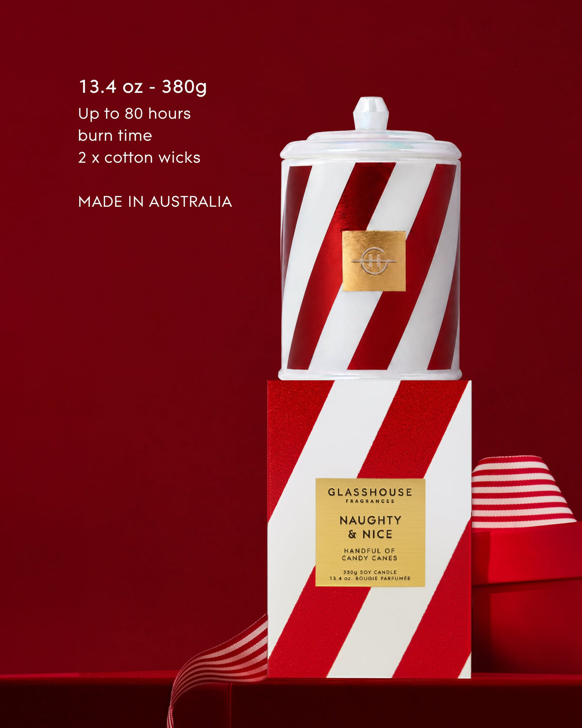 Naughty & Nice 380g Candle - 2026 Christmas collection, image 2