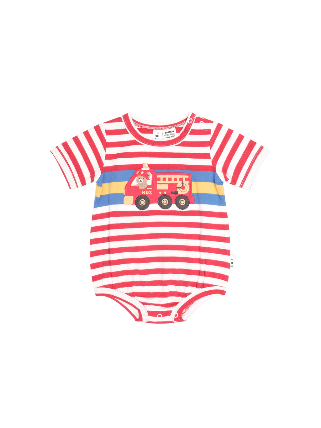 Huxbaby Fireman Hux Stripe Romper