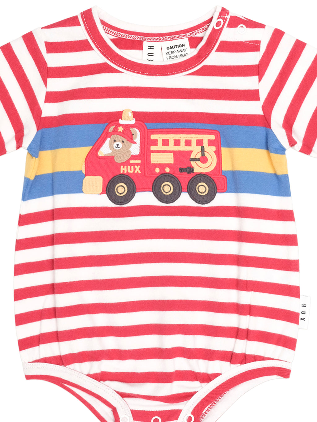Huxbaby Fireman Hux Stripe Romper