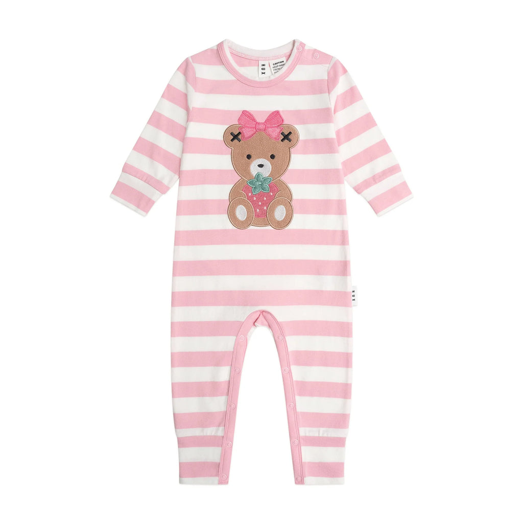 Huxbaby Strawberry Stripe Romper