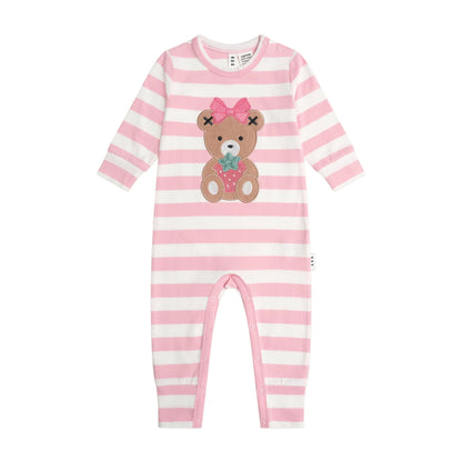 Huxbaby Strawberry Stripe Romper