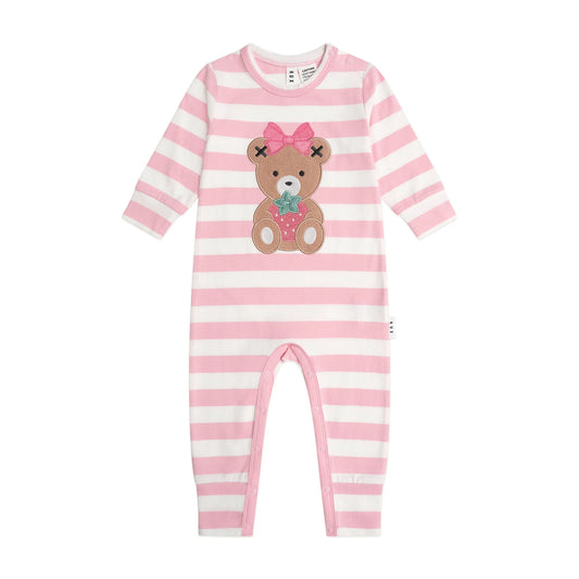 Huxbaby Strawberry Stripe Romper
