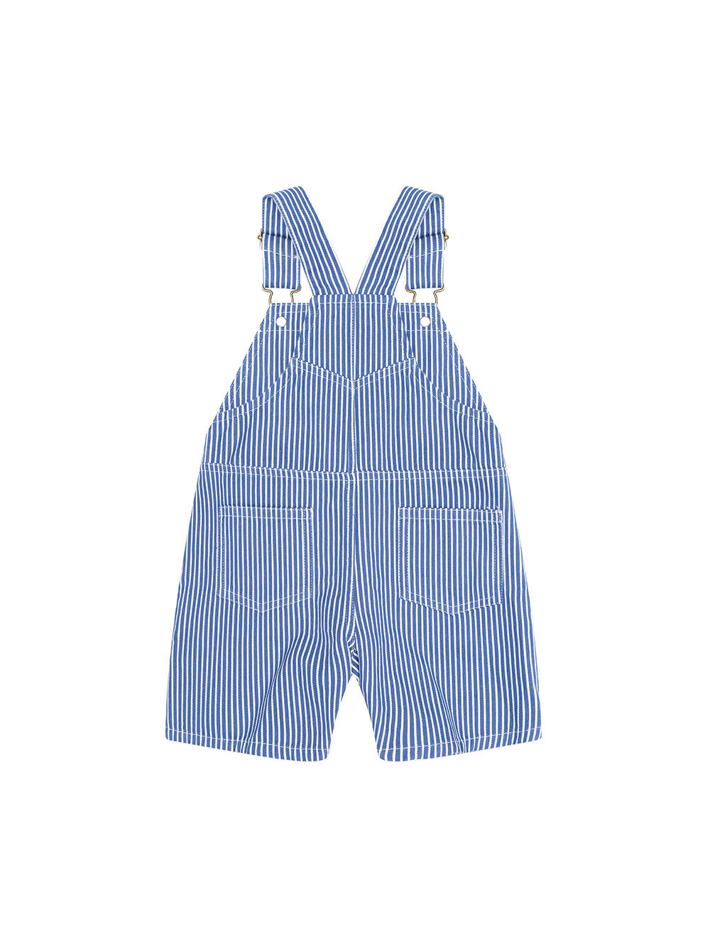 Huxbaby Cobalt Stripe Carpenter Shortall