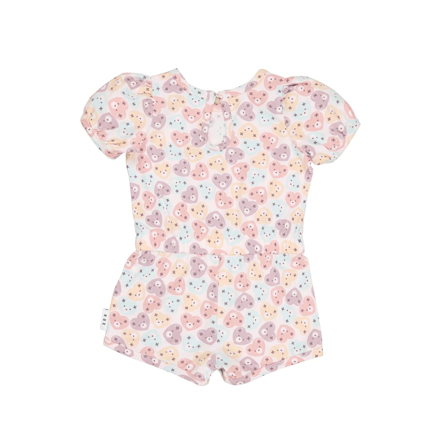 Huxbaby Heart Bear Playsuit
