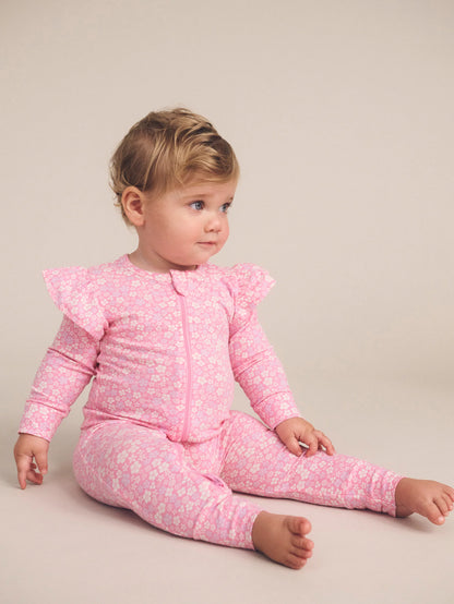 Huxbaby Ditsy Floral Frill Romper