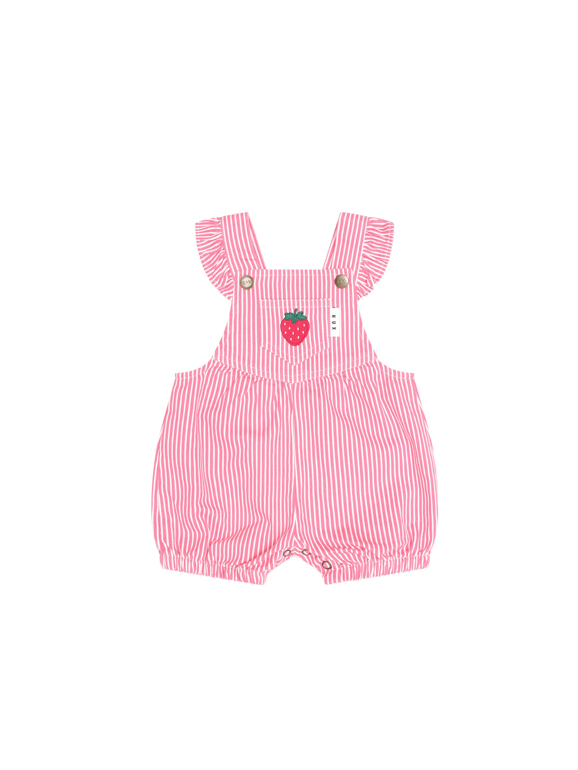 Huxbaby Strawberry Emb Stripe Playsuit